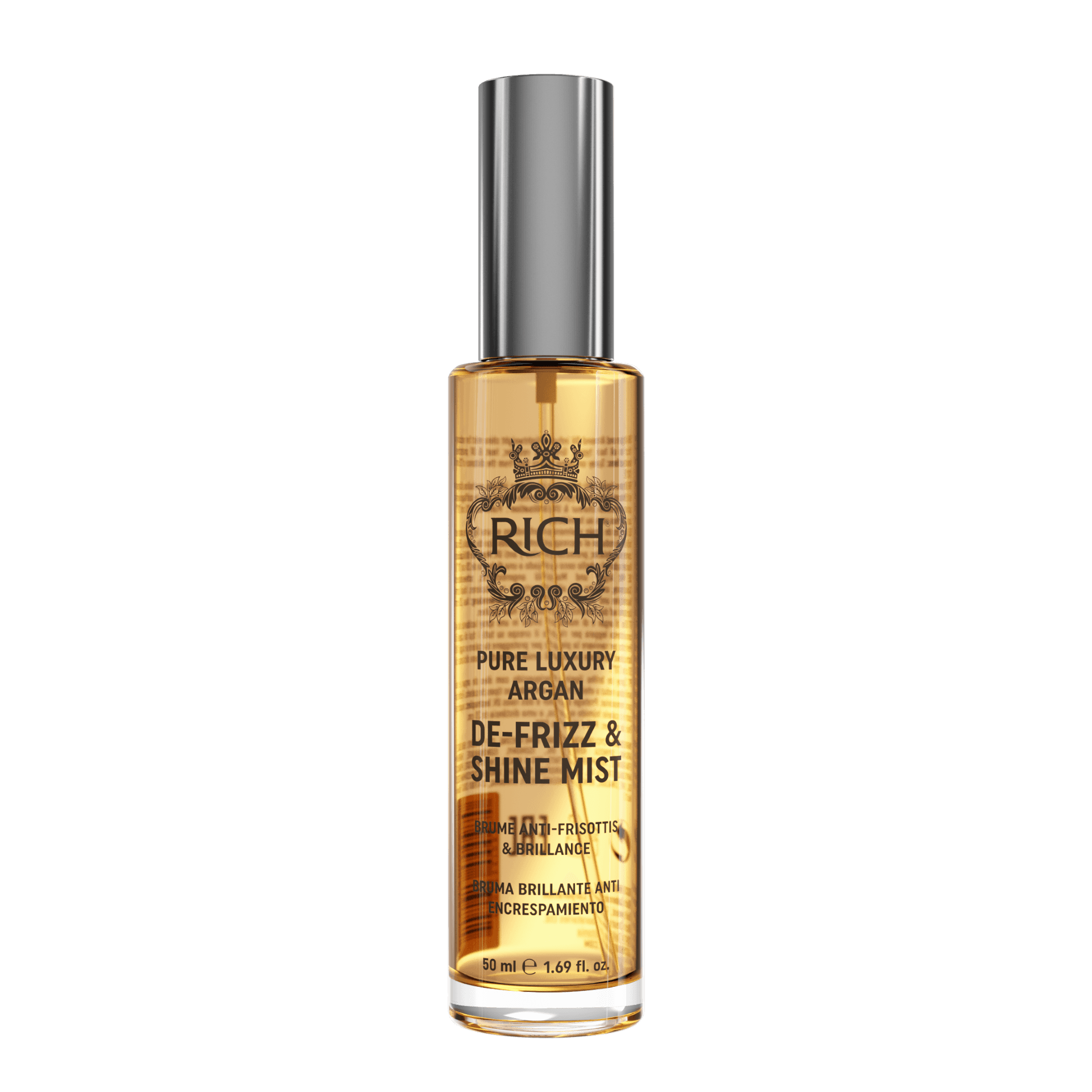 RICH Argan De-Frizz and Shine Mist bottle