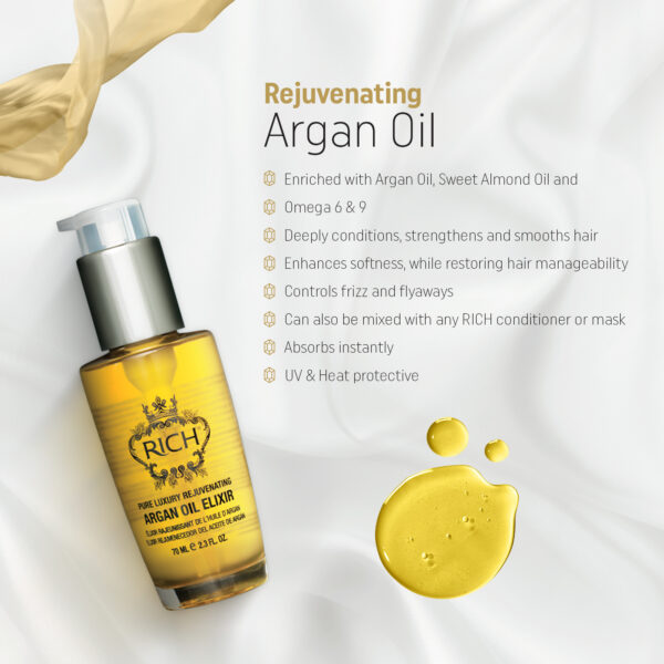RICH Rejuvenating Argan Oil Elixir 1 fl.oz. - Image 2